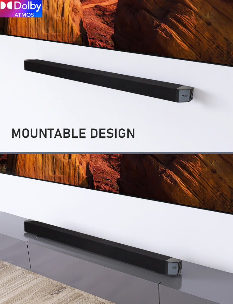 5.1.2 Premium Sound Bar with Dolby Atmos with the true wireless satellite speakers